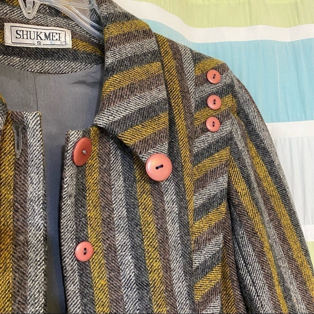 Shukmei Jacket Striped Sz Small - Picture 3 of 12